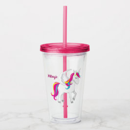 Cute Anpassningsbar Unicorn Take Away Mugg