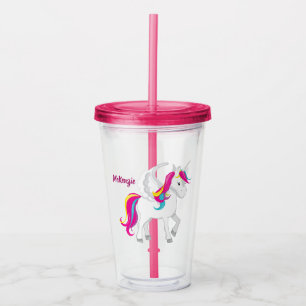 Cute Anpassningsbar Unicorn Take Away Mugg
