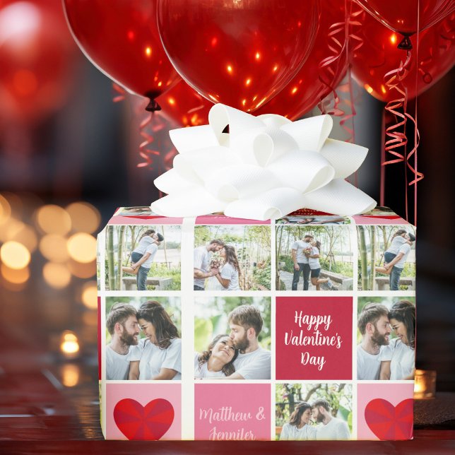 Cute Anpassningsbar Valentines day par Photo Colla Presentpapper (Skapare uppladdad)