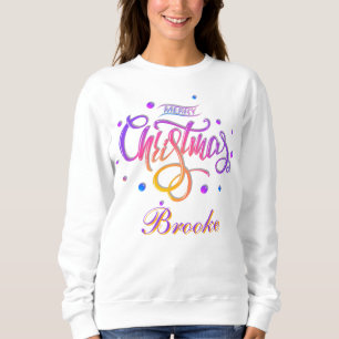 Cute-Anpassningsbarna i Julfamiljen med Namn T Shirt