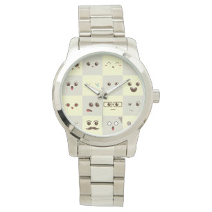 Cute ansikte armbandsur