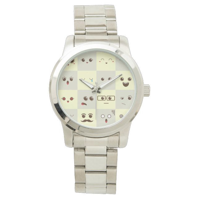 Cute ansikte armbandsur (Framsida)