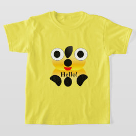 Cute Ansikte Hej Kid T-Shirt