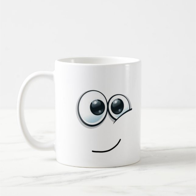Cute ansikte kaffemugg (Vänster)