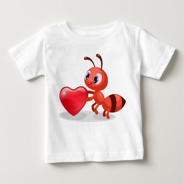 Cute Ant Baby Shirt T Shirt (Framsida)