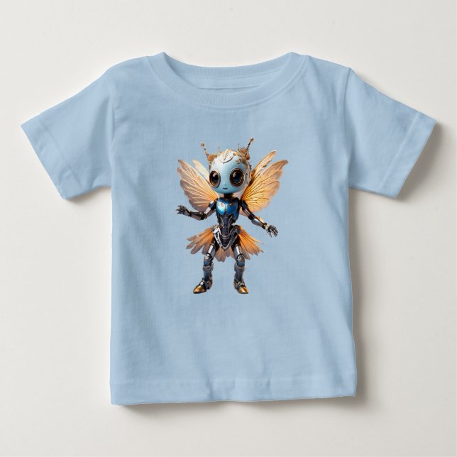 Cute Ant Girl Dancing Robot Pixie T Shirt (Framsida)