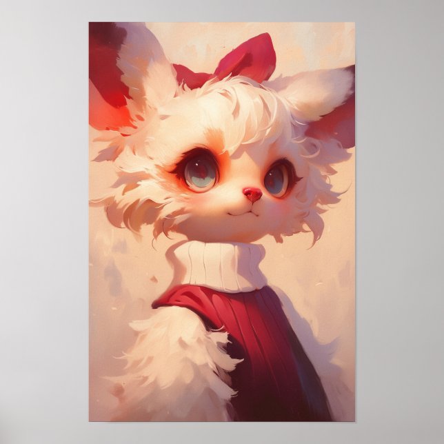 Cute Anthro Cat Poster (Framsidan)