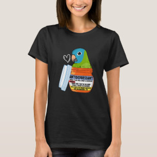 Cute Antidepressive Parrot I blåkrökt konure P T Shirt