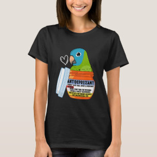 Cute Antidepressive Parrot I blåkrökt konure T Shirt