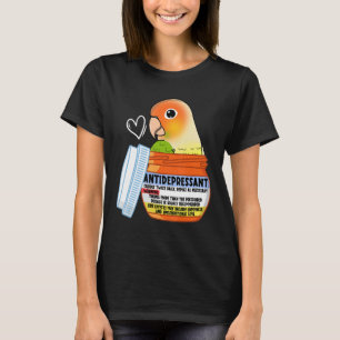 Cute Antidepressive Parrot I Grönt Cheek Pineapple T Shirt