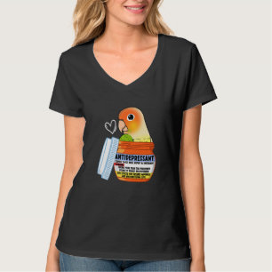 Cute Antidepressive Parrot I Grönt Cheek Pineapple T Shirt