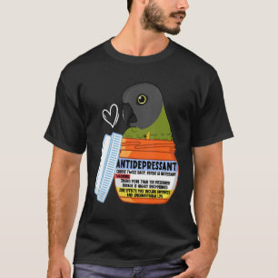 Cute Antidepressive Parrot I Senegal Parrot T Shirt