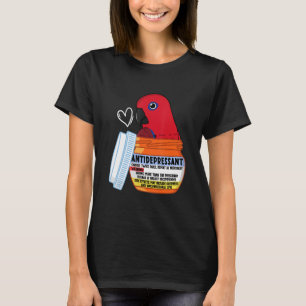 Cute Antidepressivt papegoja I Female Eclectus T Shirt