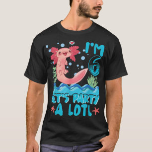 Cute Aolotl 6 år gammal gift Aolotl Älskare 6e T Shirt