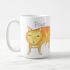 Cute Apathetic Orange Cat Kaffemugg