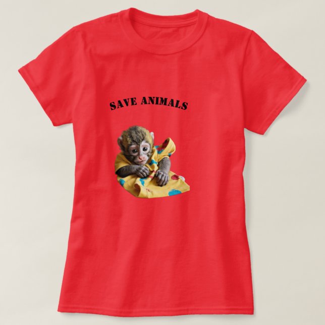 Cute apkey t shirt (Design framsida)