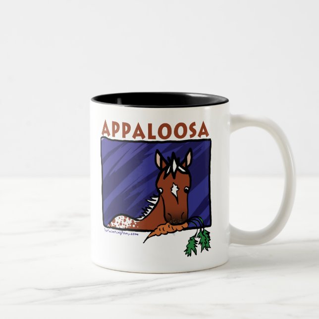 Cute Appaloosa Två-Tonad Mugg (Höger)