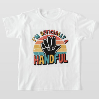 Cute Apparel for Boy Girl 5:e Födelsedagsfesten Fu T Shirt
