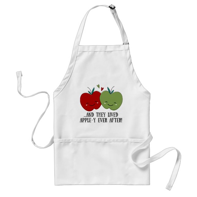Cute Apple Apron Förkläde (Framsidan)