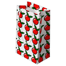 Cute Apple Cherry Red Fruit Roligt Kitchen Tecknad