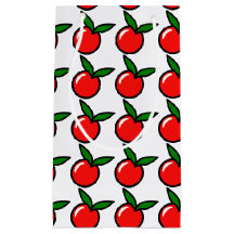 Cute Apple Cherry Red Fruit Roligt Kitchen Tecknad