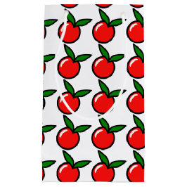 Cute Apple Cherry Red Fruit Roligt Kitchen Tecknad