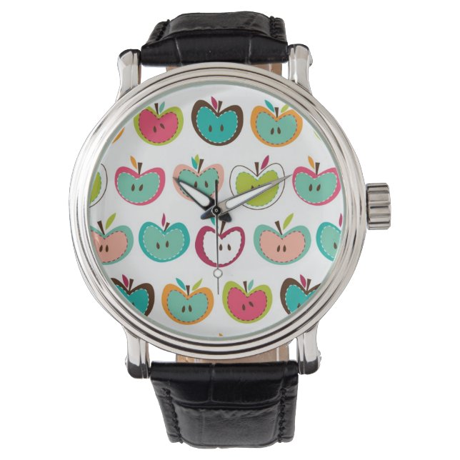 Cute Apple mönster Armbandsur (Framsida)
