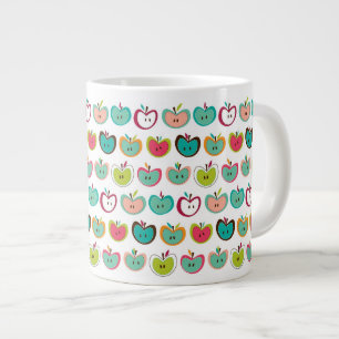 Cute äpple mönster jumbo mugg
