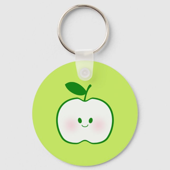 Cute Apple Nyckelring (Framsida)