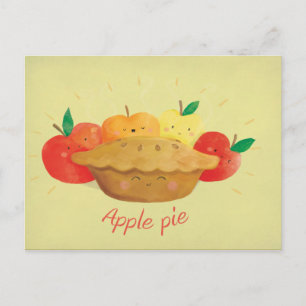 Cute Apple Paj Vykort