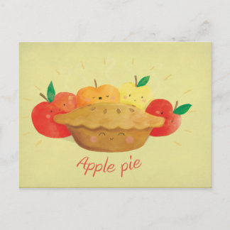 Cute Apple Paj Vykort
