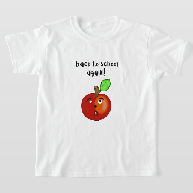 Cute Apple-redo för skola T Shirt (Laydown)
