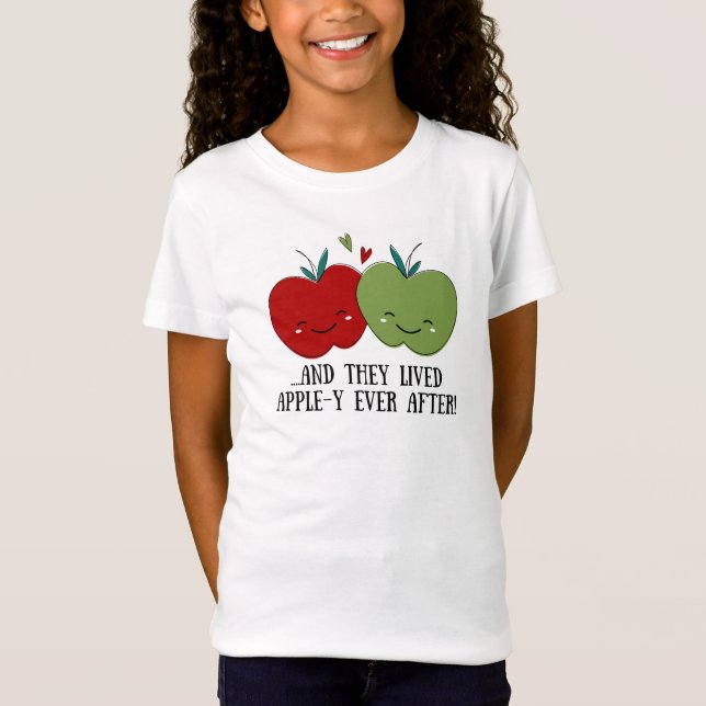 Cute Apple T Shirt (Framsida)
