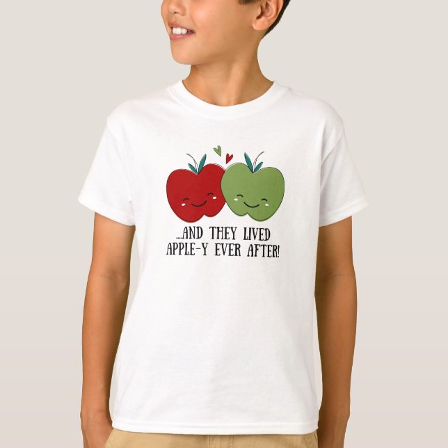 Cute Apple T Shirt (Framsida)