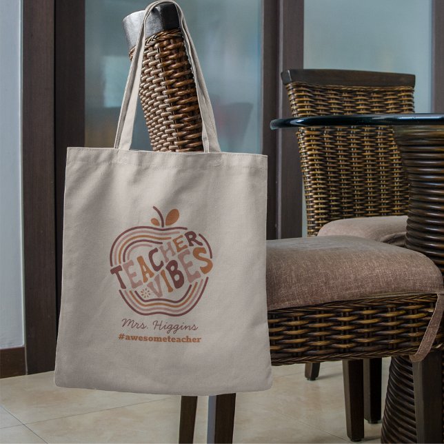 Cute Apple Teacher Apprecision Gift Tygkasse (Skapare uppladdad)