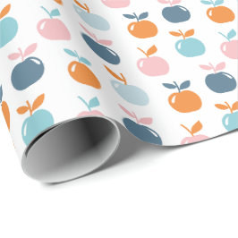 Cute Apples på vitt Presentpapper
