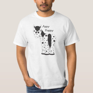Cute Appy Lycklig Leopard Appaloosa Horse T-shirt