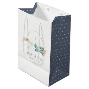 Cute Aqua Grönt Blue Biplane Cloud Heart Birthday