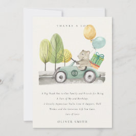 Cute Aqua-Grönt oavsett ålder, dold Födelsedagsfes Tack Kort