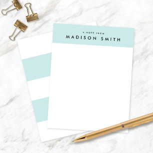 Cute Aqua Rand Modern Stationery Note Cards Inbjudningar