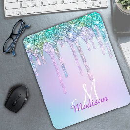 Cute Aqua Turcos Unicorn Glitter Drives monogram Musmatta