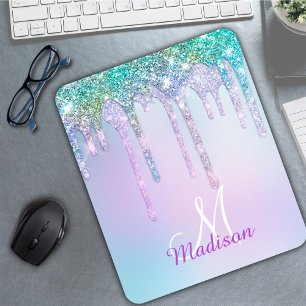 Cute Aqua Turcos Unicorn Glitter Drives monogram Musmatta