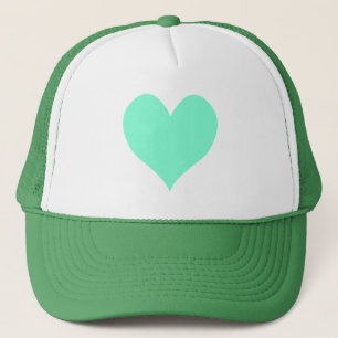 Cute Aquamarine Heart Keps