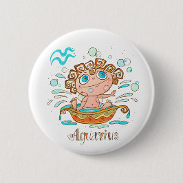 Cute Aquarius Bath Splash Knapp