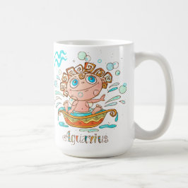 Cute Aquarius Kids Bubbles Kaffemugg