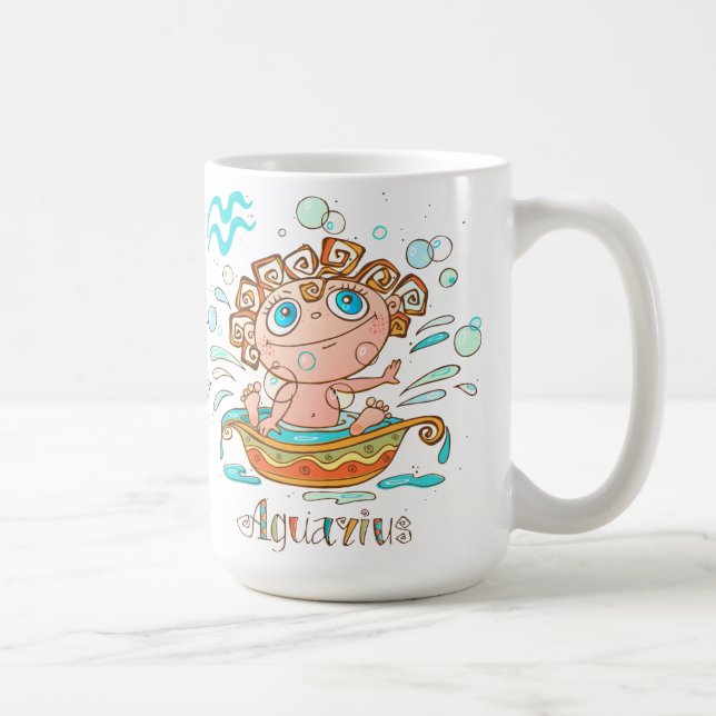 Cute Aquarius Kids Bubbles Kaffemugg (Höger)