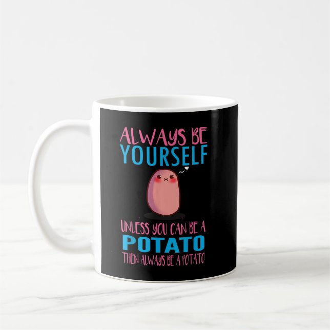 Cute är alltid potatis i kärlek kaffemugg (Vänster)