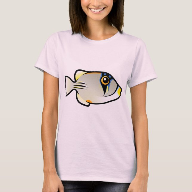 Cute Arabian Picassofish Tee Shirt (Framsida)