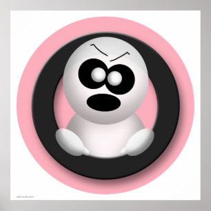 Cute Arg Ghost Rosa Halloween Poster