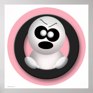 Cute Arg Ghost Rosa Halloween Poster